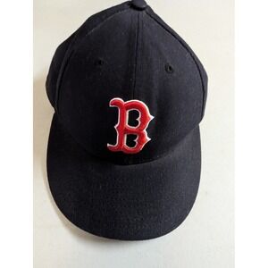 New Era Boston Red Sox MLB Baseball Cap Hat 59FIFTY Low Profile Size 7 1/4 Navy